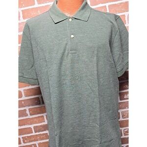 UNTUCKit Tocai Polo Shirt Mens Size X-Large Green Short Sleeve Cotton Blend